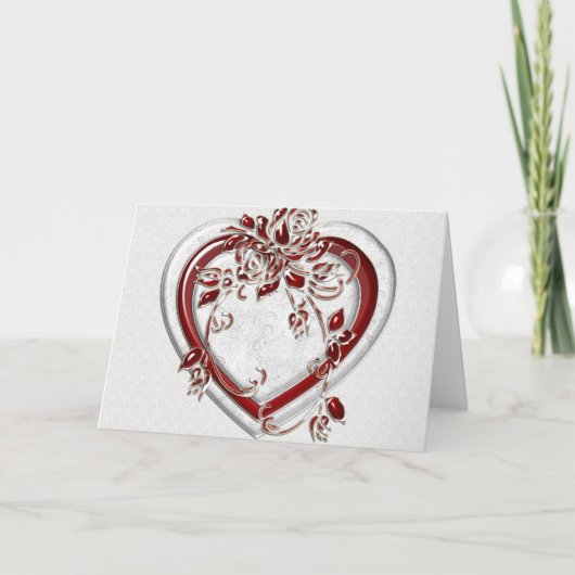 Het Hart van KRW Valentijn Feestdagen Kaart (Voorkant)