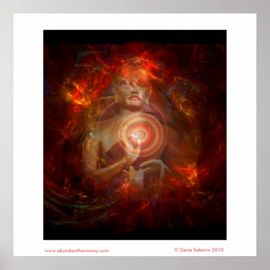 Het hart van Mandalas Poster (Voorkant)