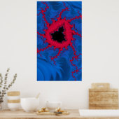 Het hart van Mandelbrot Fractal Abstracte Kunst Poster (Keuken)