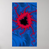 Het hart van Mandelbrot Fractal Abstracte Kunst Poster (Voorkant)