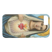 Het hart van Mary Our Lady Heilige Maria Moeder va Case-Mate iPhone Case (Achterkant (Horizontaal))