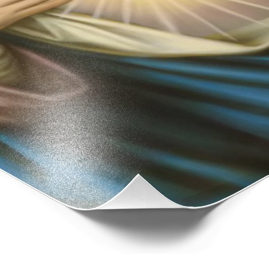 Het hart van Mary Our Lady Heilige Maria Moeder va Foto Afdruk (Hoek)