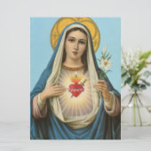 Het hart van Mary Our Lady Heilige Maria Moeder va Kaart (Staand voorkant)