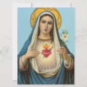 Het hart van Mary Our Lady Heilige Maria Moeder va Kaart (Voorkant)