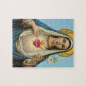 Het hart van Mary Our Lady Heilige Maria Moeder va Legpuzzel (Horizontaal)