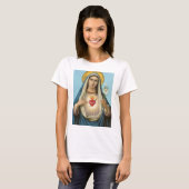 Het hart van Mary Our Lady Heilige Maria Moeder va T-shirt (Voorkant volledig)