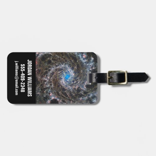 Het hart van Messier 74 Bagagelabel (Voorkant horizontaal)