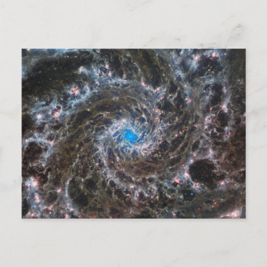 Het hart van Messier 74 Briefkaart (Voorkant)