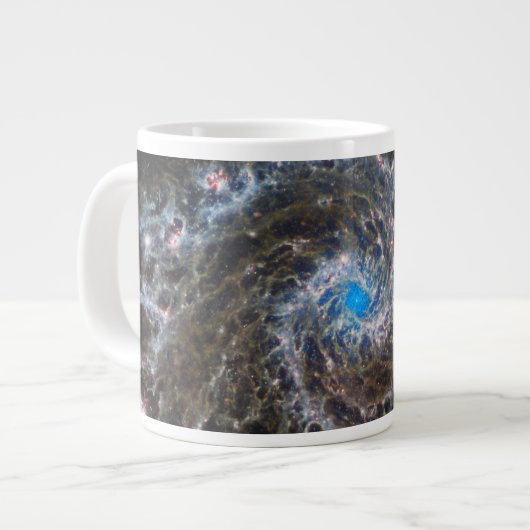 Het hart van Messier 74 Grote Koffiekop (Links)