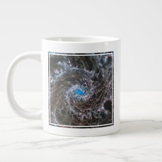Het hart van Messier 74 Grote Koffiekop (Links)