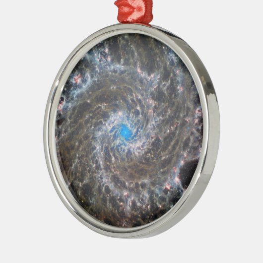 Het hart van Messier 74 Metalen Ornament (Links)