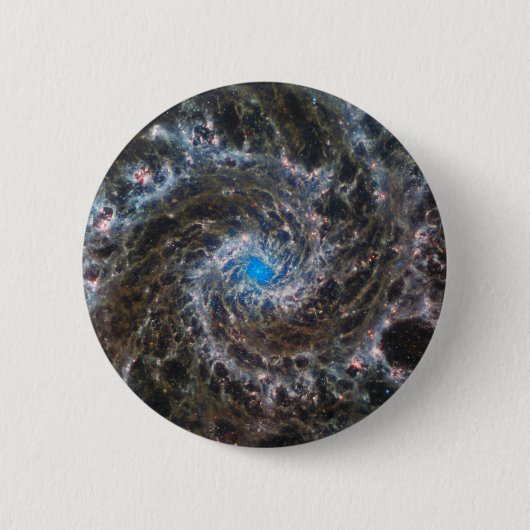 Het hart van Messier 74 Ronde Button 5,7 Cm (Voorkant)