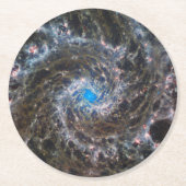 Het hart van Messier 74 Ronde Kartonnen Onderzetter (Voorkant)
