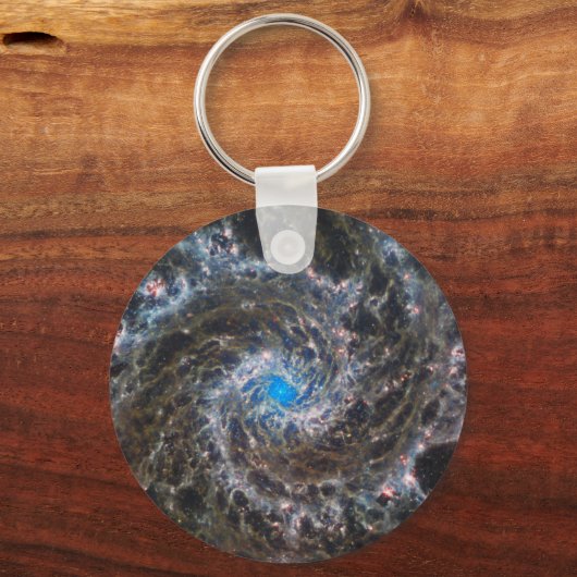 Het hart van Messier 74 Sleutelhanger (Achterkant)