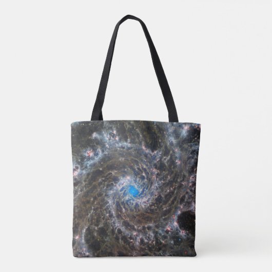 Het hart van Messier 74 Tote Bag (Achterkant)