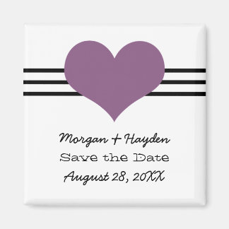 Het Hart van Mod sparen de Datum Magnet, Paars Magneet