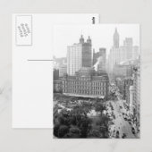 Het hart van New York City: 1908 Briefkaart (Voorkant / Achterkant)