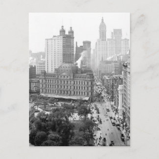 Het hart van New York City: 1908 Briefkaart