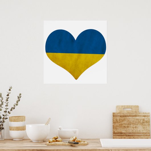 Het hart van Oekraïne Poster (Keuken)
