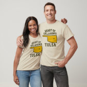Het hart van Oklahoma | Tulsa State Map Design T-shirt (Unisex)