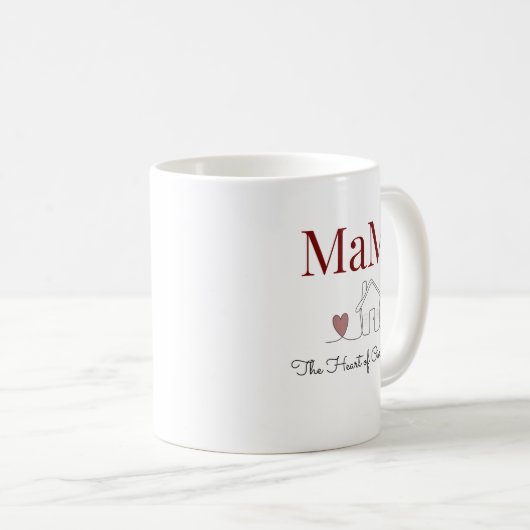Het hart van ons huis koffiemok (Voorkant rechts)