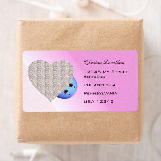 Het Hart van Pasen van de Cartoon van kinderen Etiket (Insitu)