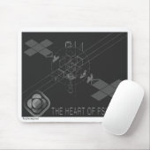 Het hart van Psyche Mousepad Muismat (Met muis)