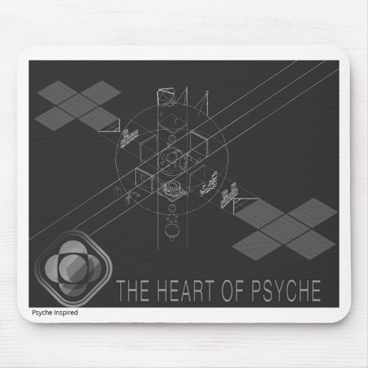 Het hart van Psyche Mousepad Muismat (Voorkant)