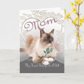 Het hart van Ragdoll behoort tot een pop Kaart (Gele Bloem)