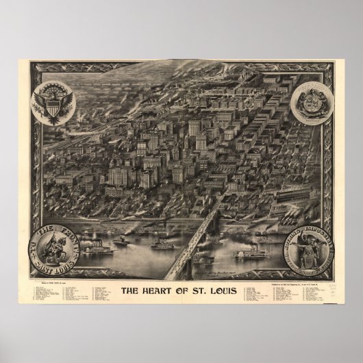 Het hart van St. Louis, 1907 Poster (Voorkant)