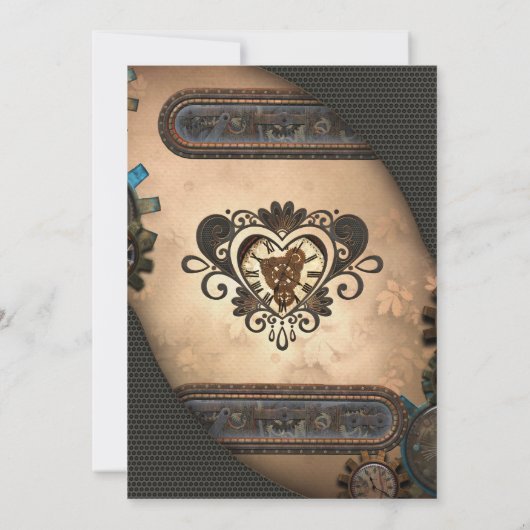 Het hart van steampunk kaart (Achterkant)