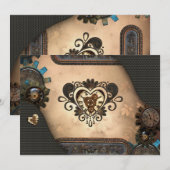 Het hart van steampunk kaart (Voorkant / Achterkant)