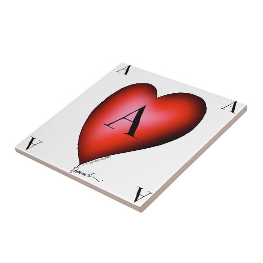 Het hart van Tony Fernandes Tegeltje (Zijkant)