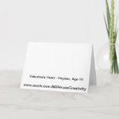 Het Hart van Valentijn Feestdagen Kaart (Achterkant)