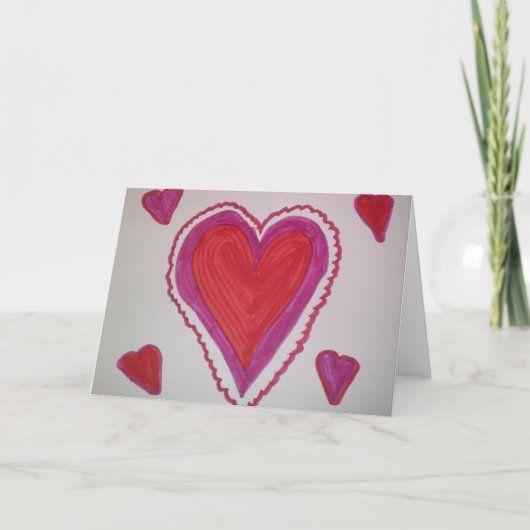 Het Hart van Valentijn Feestdagen Kaart (Voorkant)