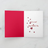 Het Hart van Valentijn Feestdagen Kaart (Binnen)