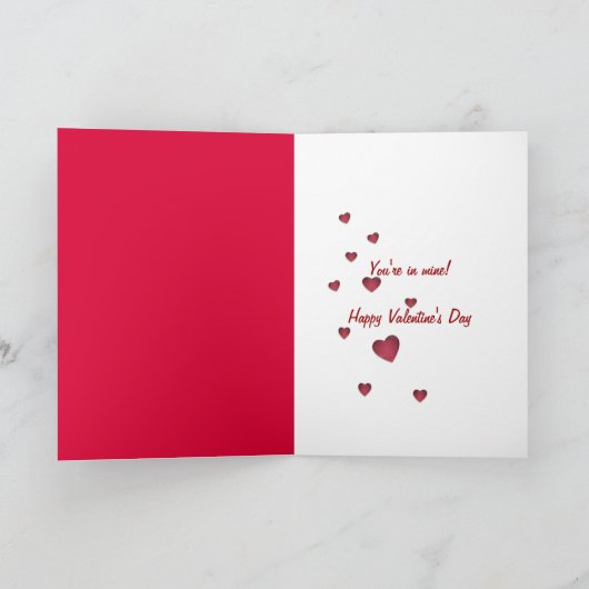 Het Hart van Valentijn Feestdagen Kaart (Binnen)