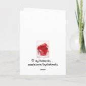 Het Hart van Valentijn Feestdagen Kaart (Achterkant)