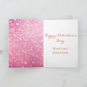 Het Hart van Valentijn schittert Herten Feestdagen Kaart (Binnen)