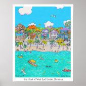 Het hart van West End #4, Roatan, Honduras Poster (Voorkant)