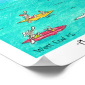 Het hart van West End #5, Roatan, Honduras Poster (Hoek)