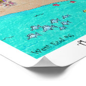 Het hart van West End #6, Roatan, Honduras Poster (Hoek)