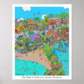 Het hart van West End #6, Roatan, Honduras Poster (Voorkant)