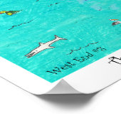 Het hart van West End, #8, Roatan, Honduras Poster (Hoek)