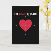 Het Hart van Wiskunde Valentijnsdag Wiskunde Kaart (Gele Bloem)