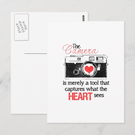 Het hart vastleggen briefkaart (Voorkant / Achterkant)