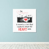 Het hart vastleggen canvas afdruk (Insitu (Houten vloer))