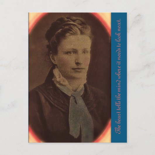 Het hart vertelt de geest waar hij moet kijken... briefkaart (Voorkant)