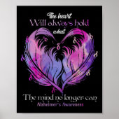 Het hart zal altijd vasthouden wat de geest Alzhei Poster (Voorkant)