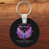 Het hart zal altijd vasthouden wat de geest Alzhei Sleutelhanger (Voorkant)